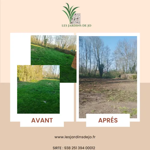 Terrassement avant engazonnement à Aix-en-Pévèle par Les Jardins de Jo, Douai, Les Jardins de Jo