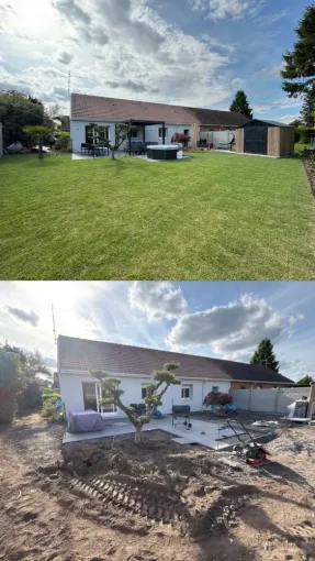 Aménagement complet d'un jardin à Auberchicourt, Douai, Les Jardins de Jo