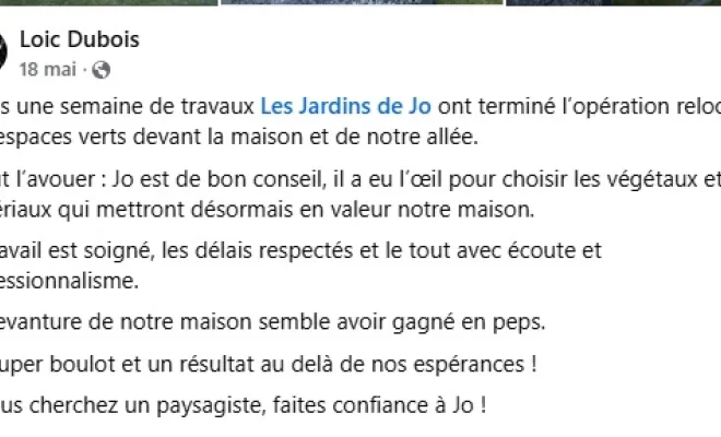 Voici les avis Google des clients sur Douai, Quarouble, Aix en Pévèle et Hergnies, Douai, Les Jardins de Jo