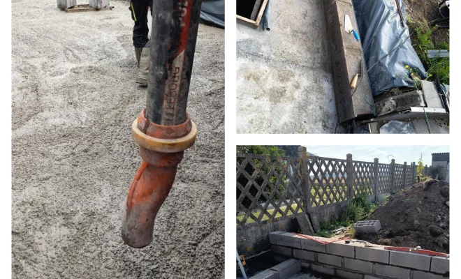 Réalisation d'une dalle de béton Helesmes et terrassement du terrain, Douai, Les Jardins de Jo