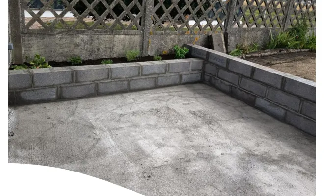 Réalisation d'une dalle de béton Helesmes et terrassement du terrain, Douai, Les Jardins de Jo