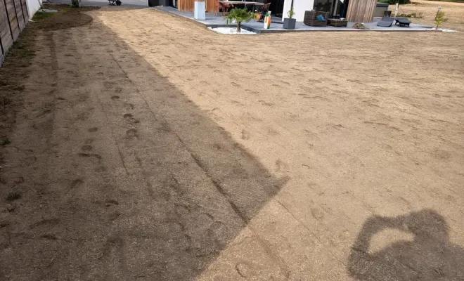 Travail des terres et engazonnement à Saint Amand les Eaux, Douai, Les Jardins de Jo