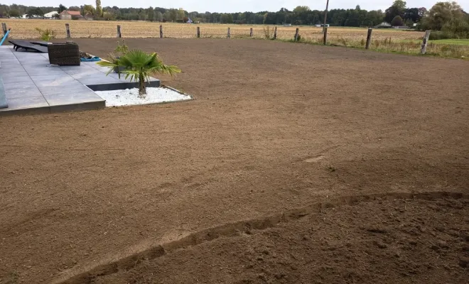 Travail des terres et engazonnement à Saint Amand les Eaux, Douai, Les Jardins de Jo
