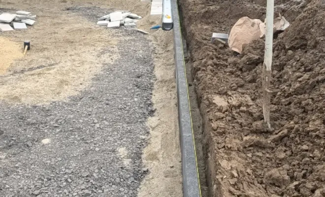 Nouveau chantier de pavage à Ecourt Saint Quentin, Douai, Les Jardins de Jo